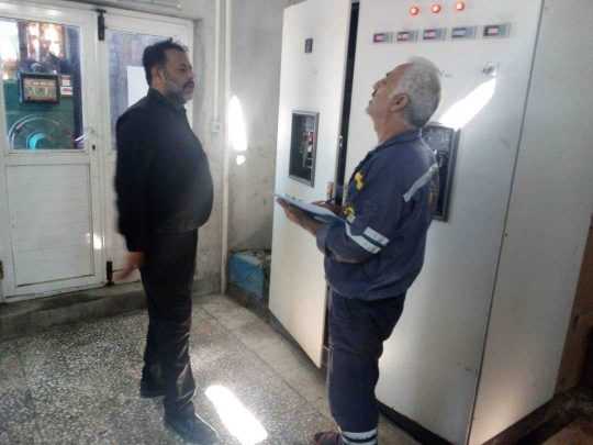 بازدید مدیر شرکت رعد توان الکترونیک از نیرو گاه و شبکه تنب کوچک